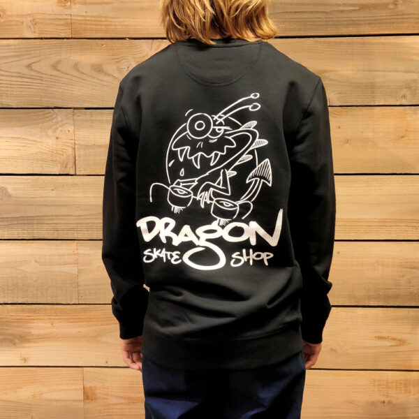 gans voedsel ontspannen Dragon Skateshop Crewneck sweater black – Dragon Skate Shop